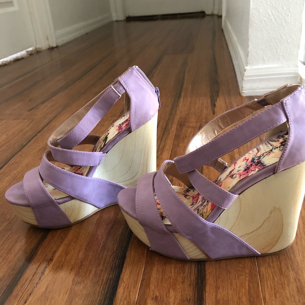 Handmade Genuine Leather and Wood Espadrilles